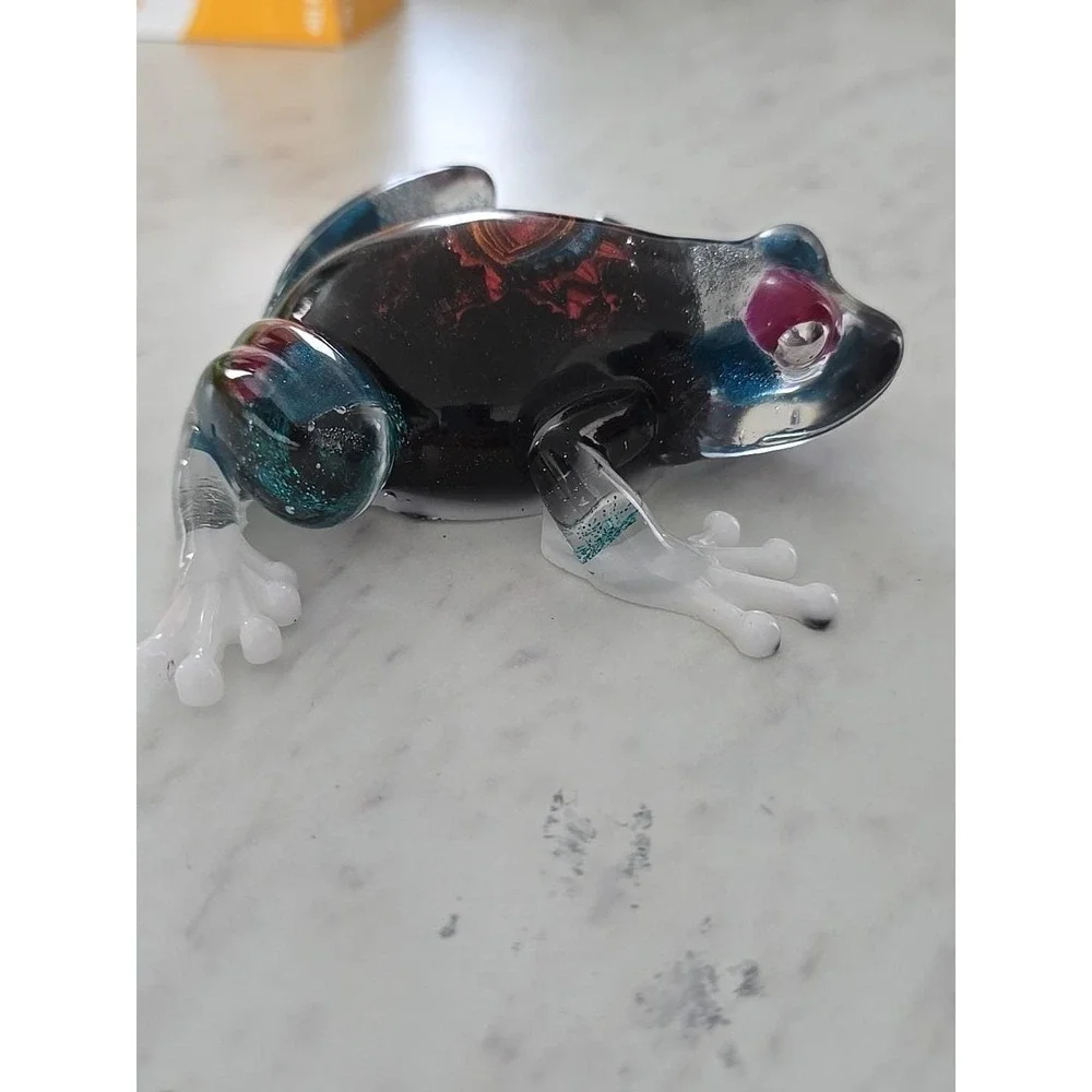 Handmade Resin Frog Home Decor Figure Gift Decoration Paperweight ‎ 719